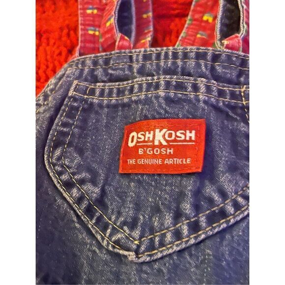 Vintage Oshkosh B Gosh VESTBAK Overall Denim Dress 4T USA - Picture 4 of 7